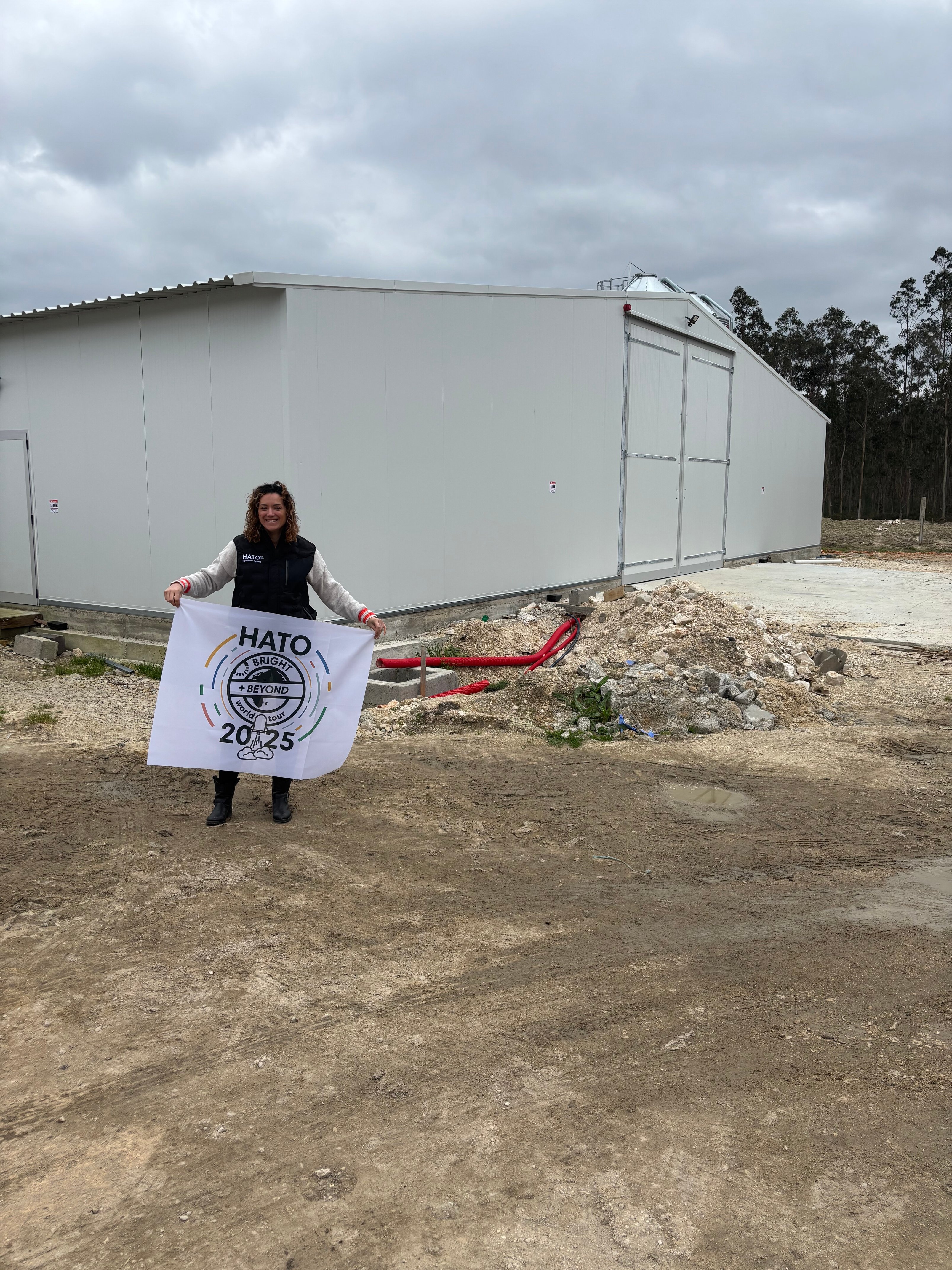 HATO’s BDM Letitia visiting JRNT Avicultura in Portugal—strengthening partnerships and supporting innovation on-site